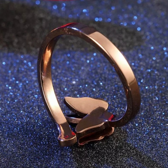 Rose gold butterfly ring. - Picture 5 of 7